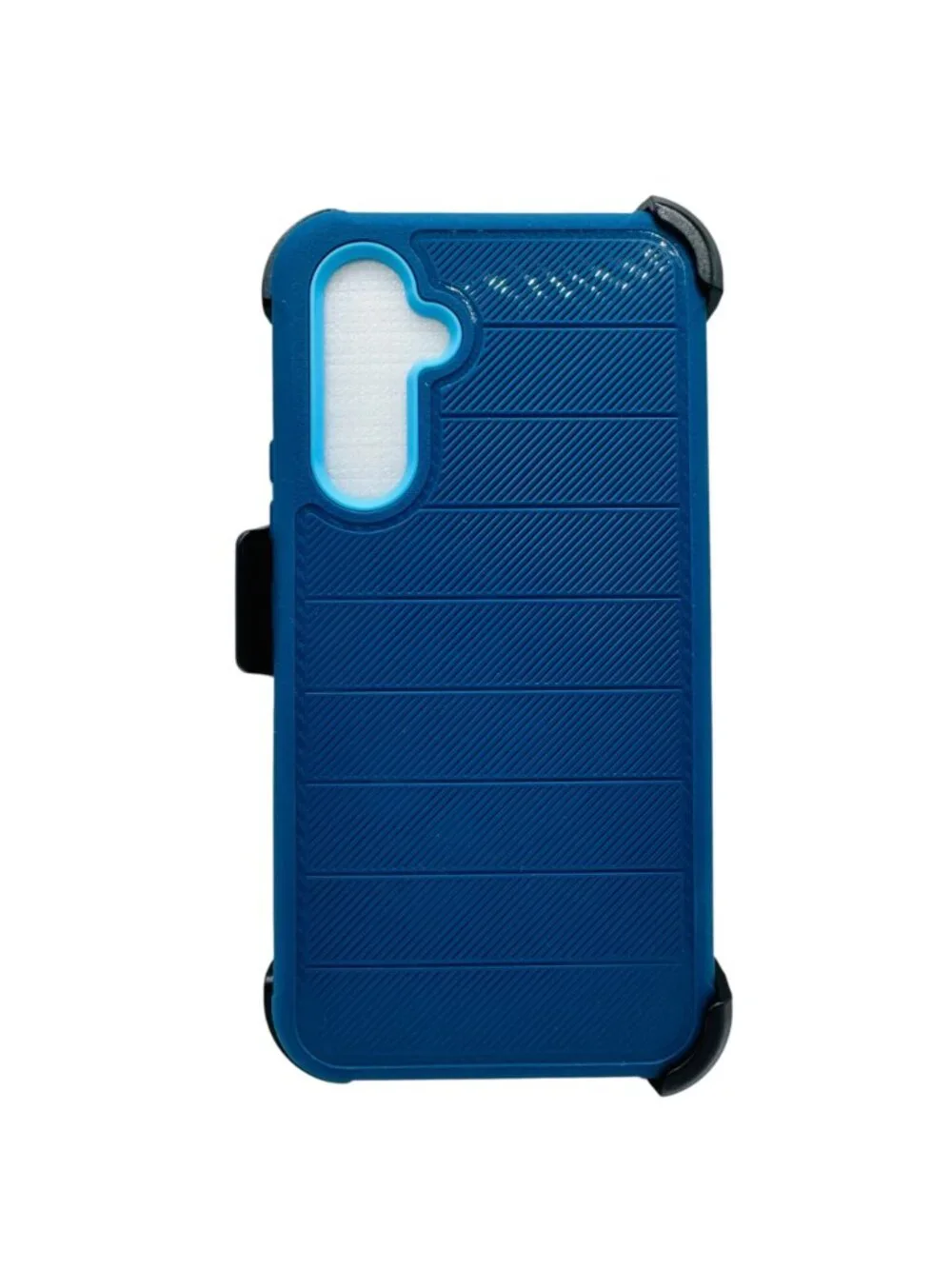 3-In-1 Blue Hybrid Shockproof Phone Case With Belt Clip For Samsung Galaxy